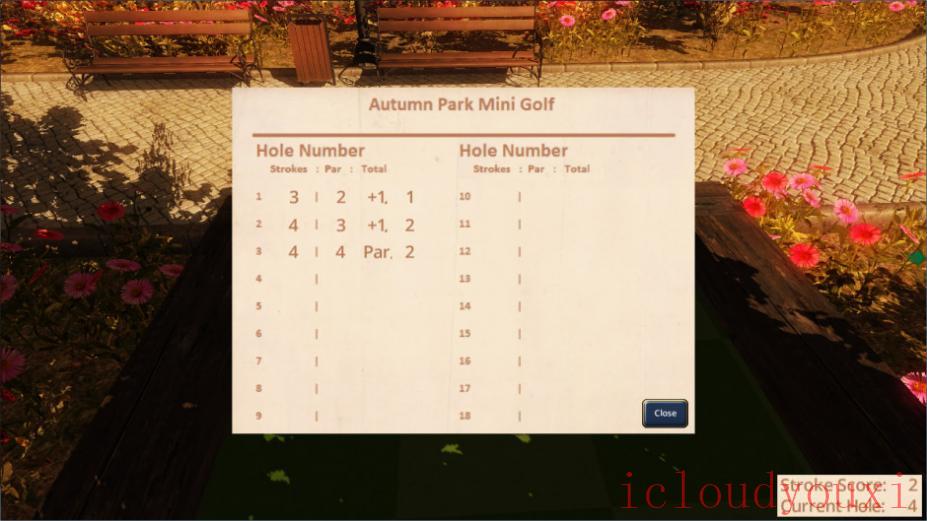 秋季公园：迷你高尔夫云游戏截图3