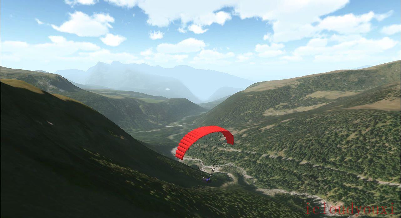3D滑翔降落伞云游戏截图2