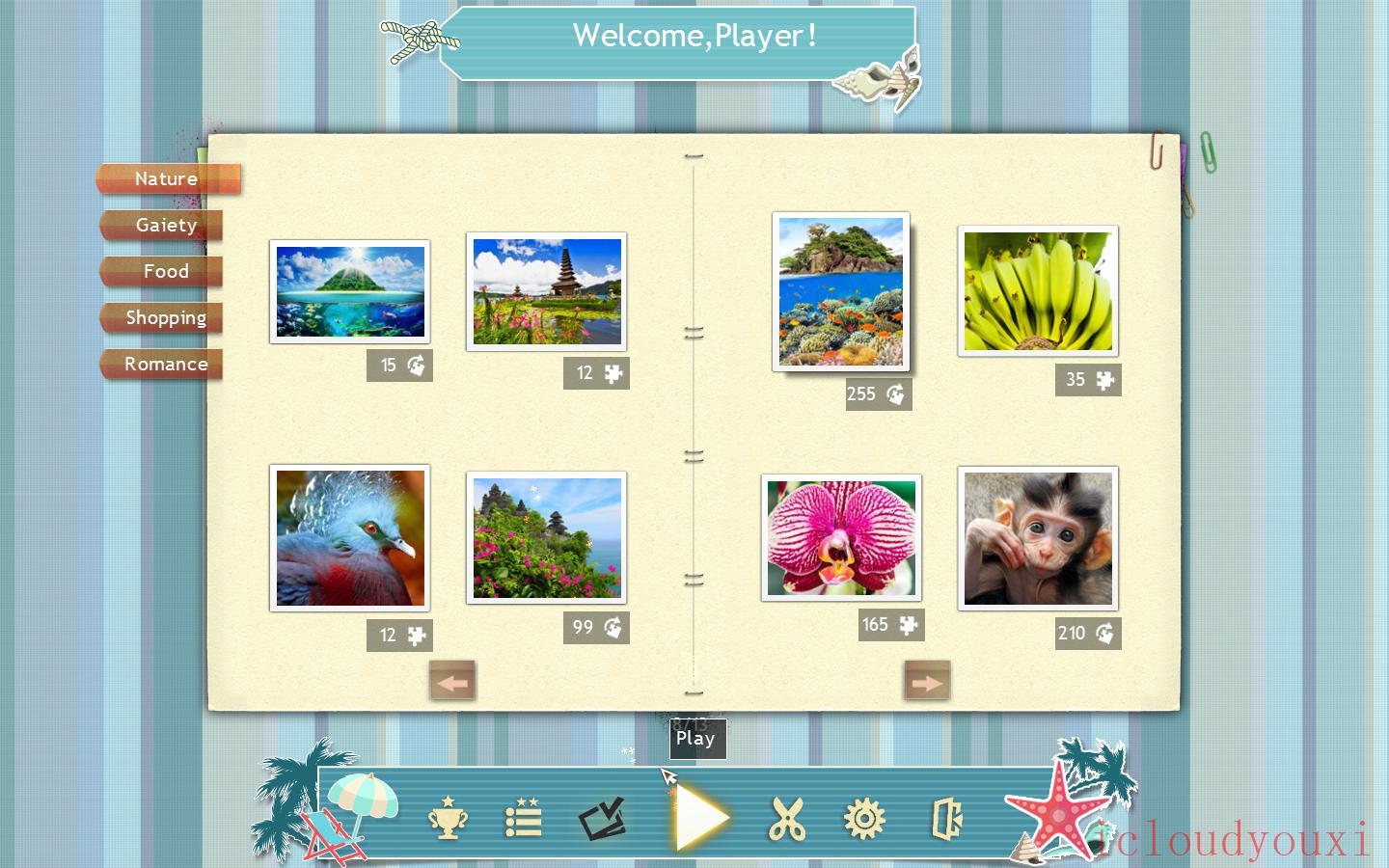 拼图游戏：海滩季节云游戏截图2