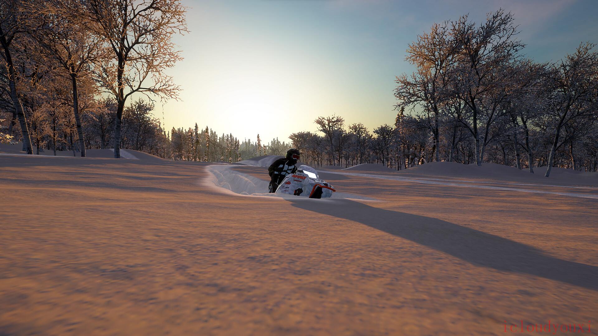 雪上摩托车模拟器云游戏截图2
