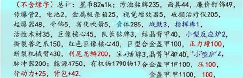 《跨越星弧》全地图工匠制作所需物品(图1)