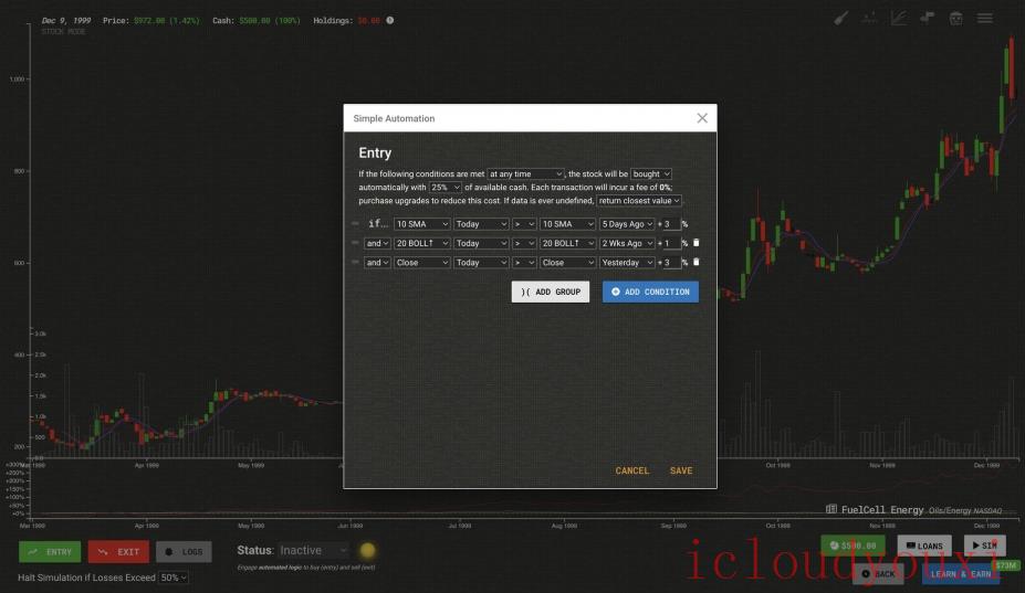 贸易机器人：技术分析模拟云游戏截图3