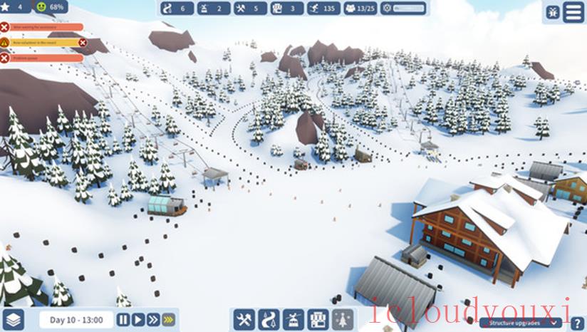 雪场大亨：滑雪场建设者云游戏截图2