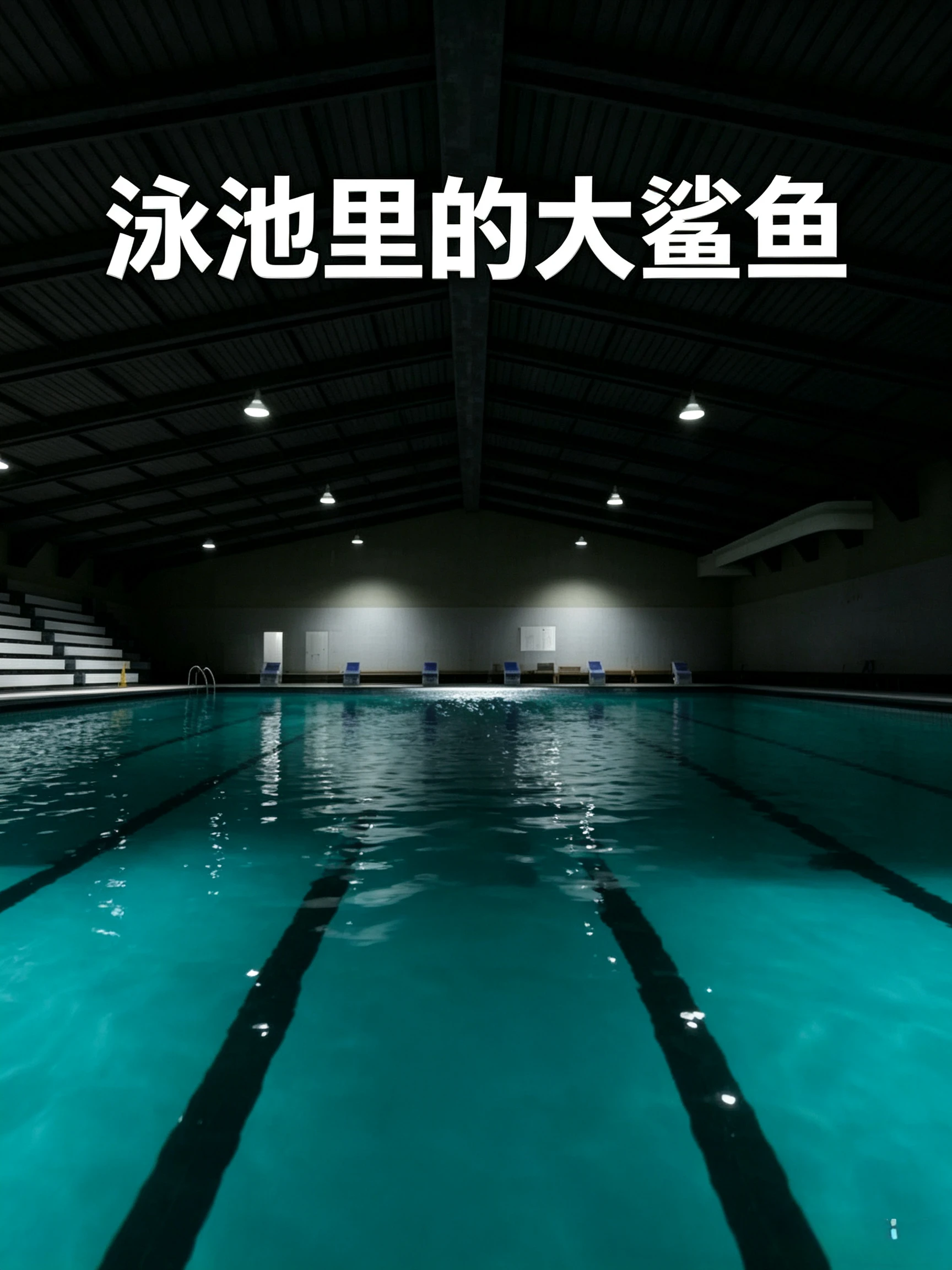 泳池的大鲨鱼